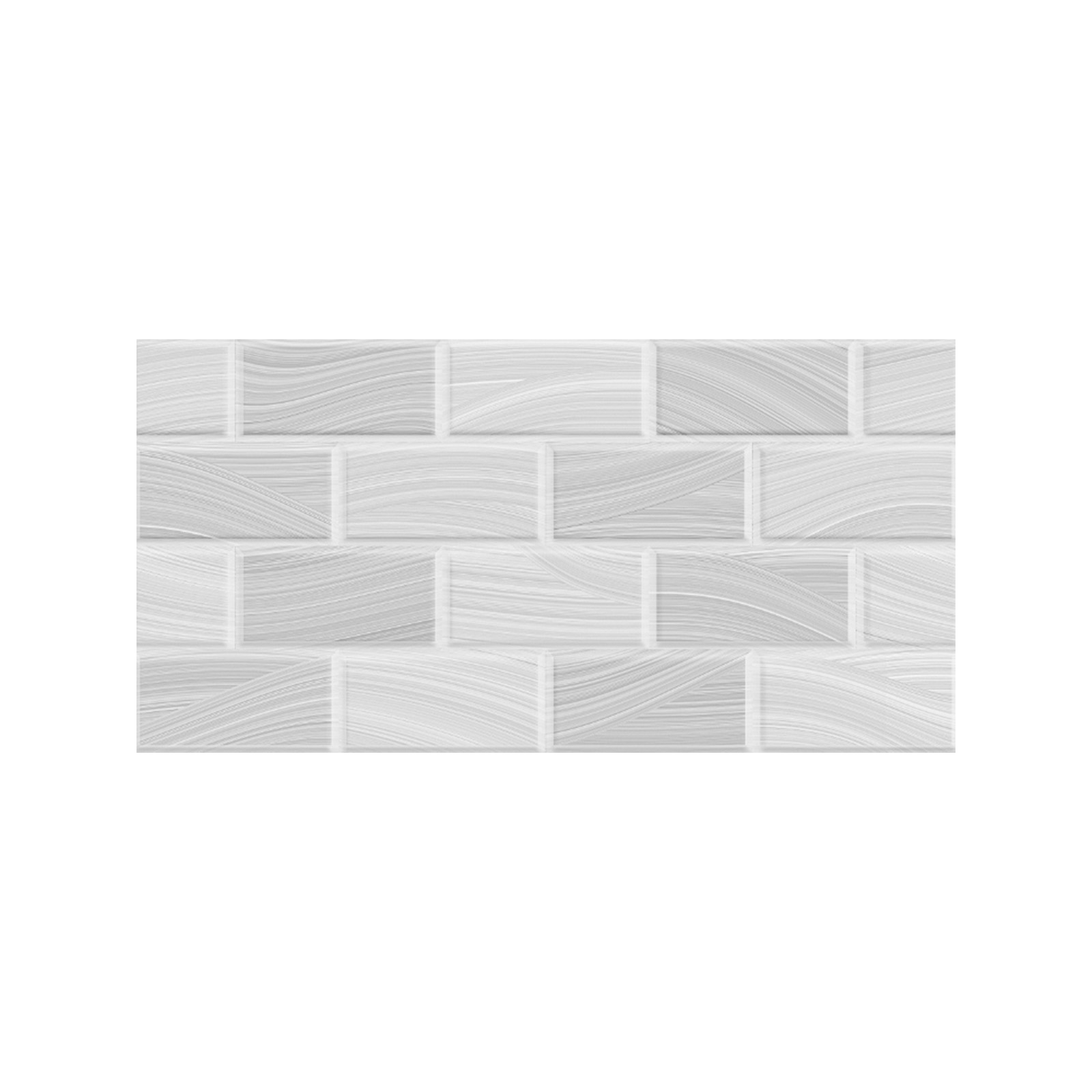 110017495- MRO EST BRICK NW ONDAS PLTBR30X60EXT1.80 DECORADO MURO BRICK NEW ONDAS PLATA 30X60 - Imagen 1